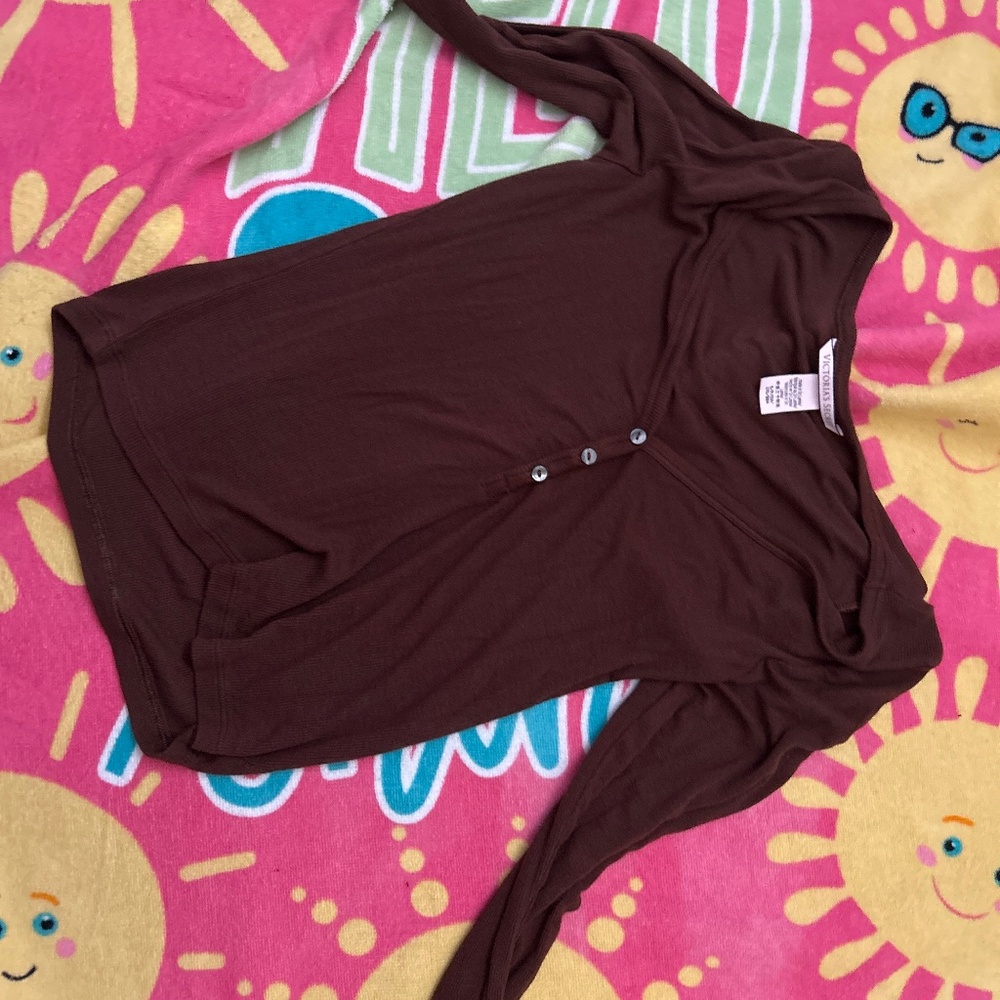 Brown Henley longsleeve